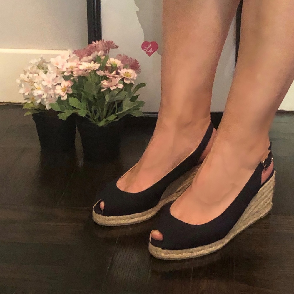 Castaner Sling Back Espadrille Wedges